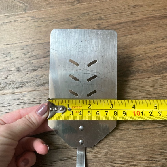 Vintage Stainless Steel Spatula with Wooden Handle - Picture 4 of 9